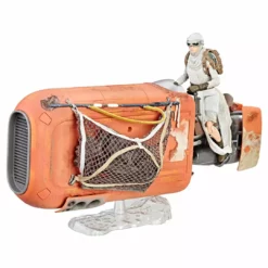Star Wars The Black Series Rey's Speeder (Jakku) And Figure