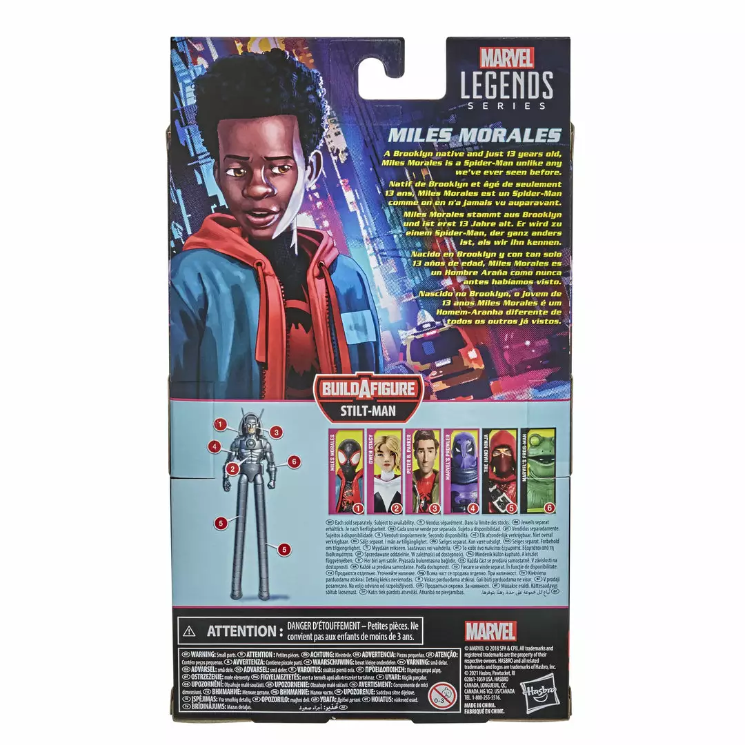 Marvel Legends Series Spider-Man: Into The Spider-Verse Miles Morales Figure 4 Marvel Legends Series Spider-Man: Into The Spider-Verse Miles Morales Figure
