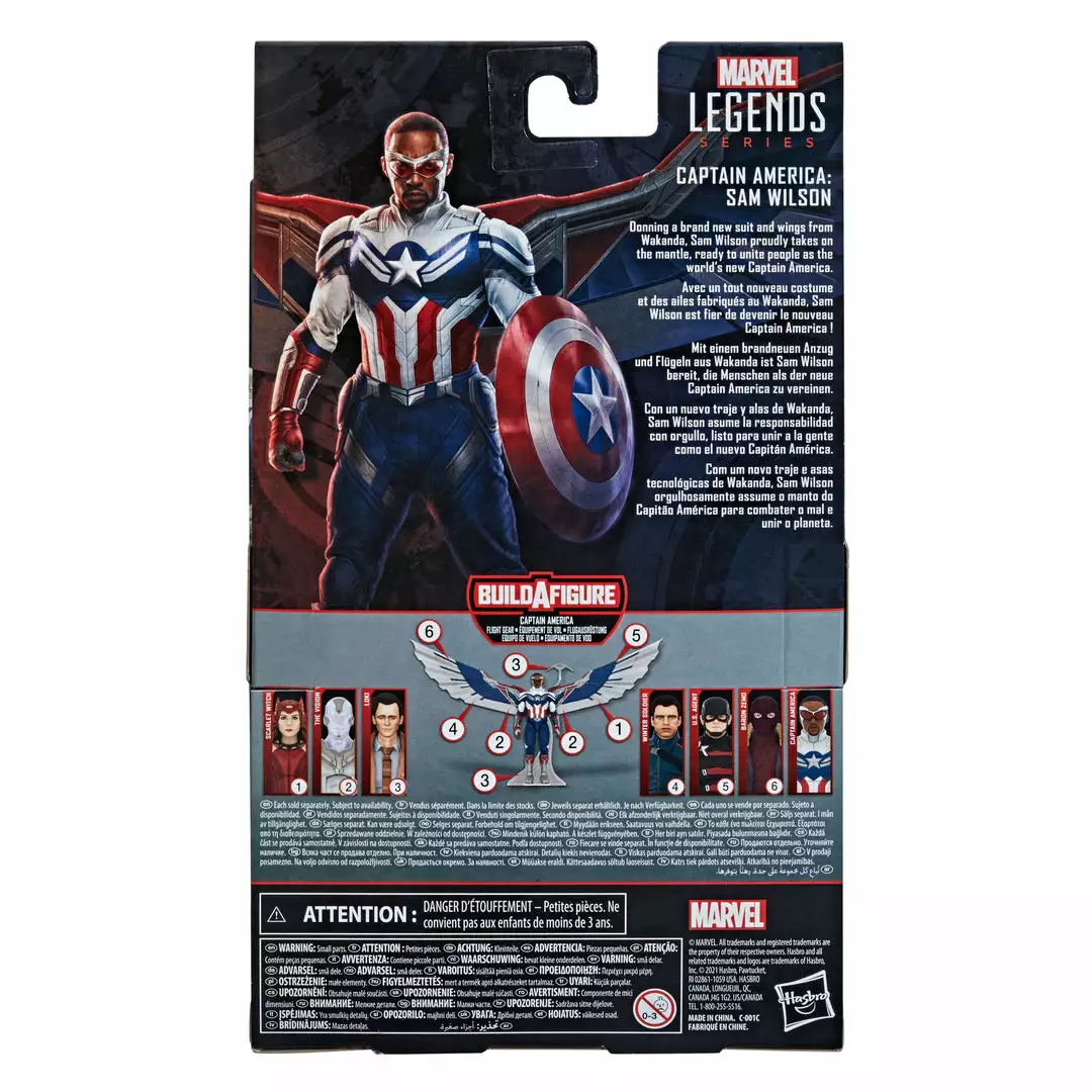Marvel Legends Series Avengers Captain America: Sam Wilson 4 Marvel Legends Series Avengers Captain America: Sam Wilson