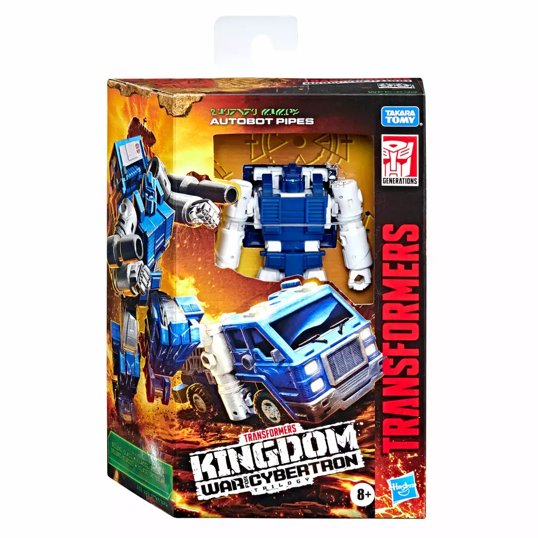 Transformers Generations War For Cybertron: Kingdom Deluxe WFC-K32 Autobot Pipes 11 Transformers Generations War For Cybertron: Kingdom Deluxe WFC-K32 Autobot Pipes