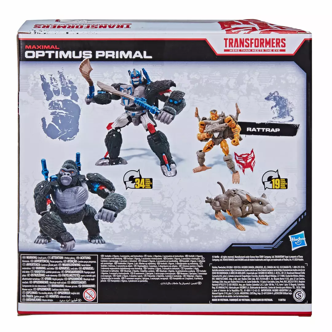 Transformers War For Cybertron Series-Inspired Optimus Primal And Rattrap 4 Transformers War For Cybertron Series-Inspired Optimus Primal And Rattrap