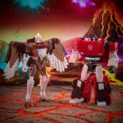 Transformers Generations War For Cybertron: Kingdom Battle Across Time Collection Deluxe WFC-K42 Sideswipe & Maximal Skywarp Partner Exclusives