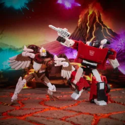 Transformers Generations War For Cybertron: Kingdom Battle Across Time Collection Deluxe WFC-K42 Sideswipe & Maximal Skywarp Partner Exclusives
