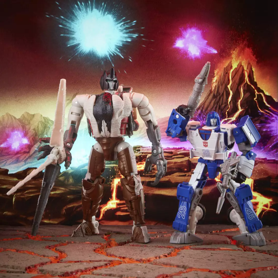 Partner Exclusives Transformers Generations War For Cybertron: Kingdom Battle Across Time Collection Deluxe WFC-K40 Autobot Mirage & Maximal Grimlock 8 Partner Exclusives Transformers Generations War For Cybertron: Kingdom Battle Across Time Collection Deluxe WFC-K40 Autobot Mirage & Maximal Grimlock