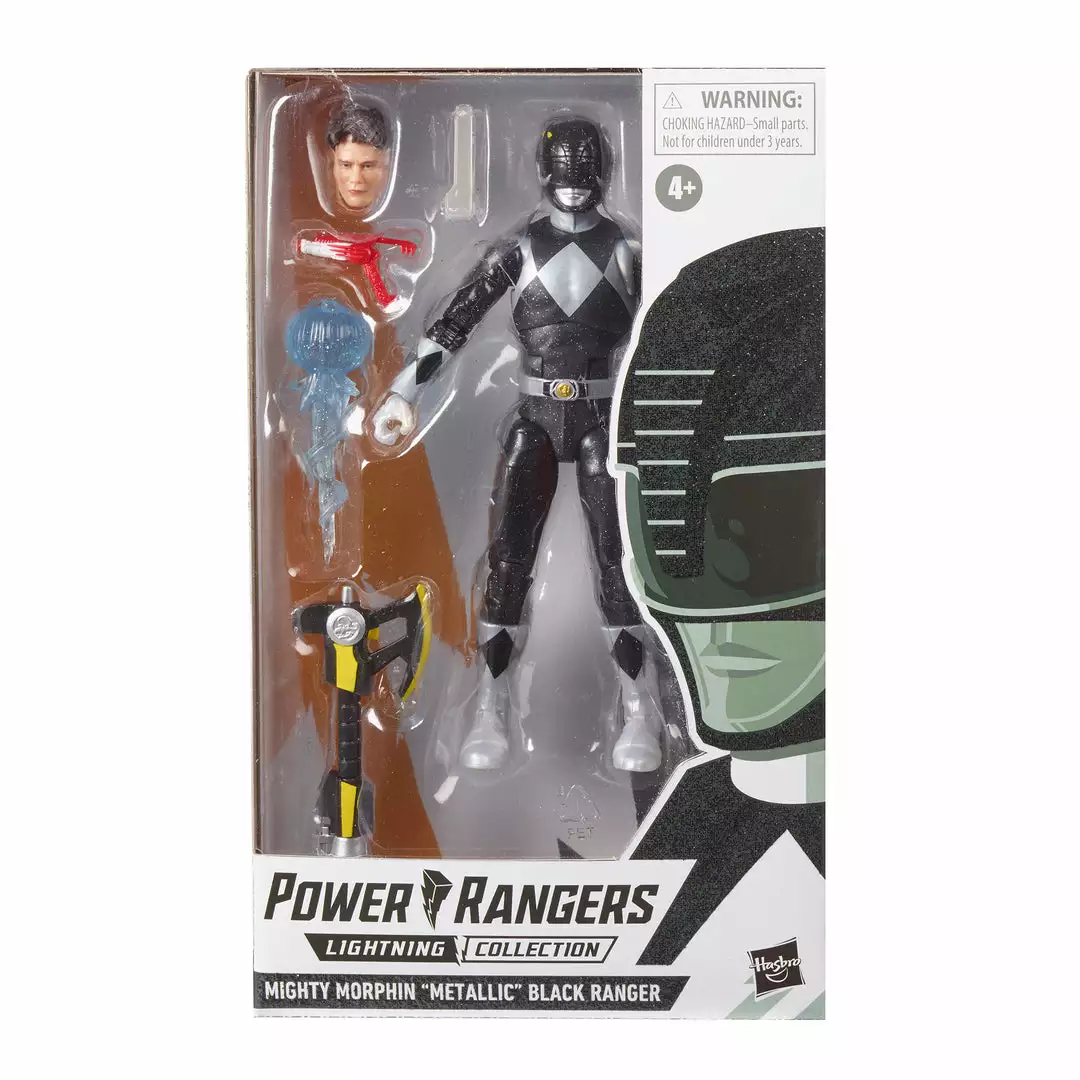 Hasbro Pulse Exclusives Power Rangers Lightning Collection Mighty Morphin Metallic Black Ranger (Hasbro Pulse Exclusive) 4 Hasbro Pulse Exclusives Power Rangers Lightning Collection Mighty Morphin Metallic Black Ranger (Hasbro Pulse Exclusive)
