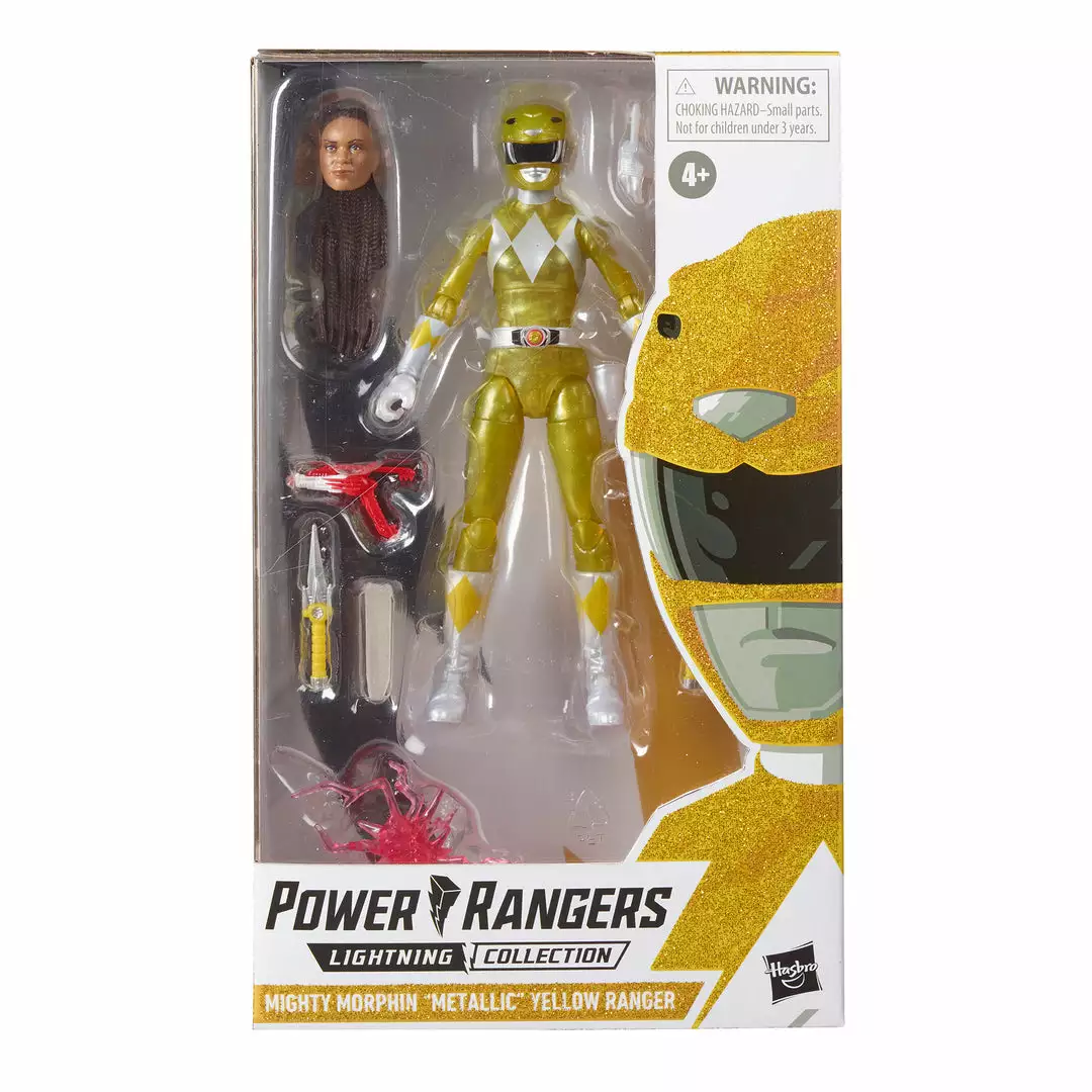 Hasbro Pulse Exclusives Power Rangers Lightning Collection Mighty Morphin Metallic Yellow Ranger (Hasbro Pulse Exclusive) 4 Hasbro Pulse Exclusives Power Rangers Lightning Collection Mighty Morphin Metallic Yellow Ranger (Hasbro Pulse Exclusive)
