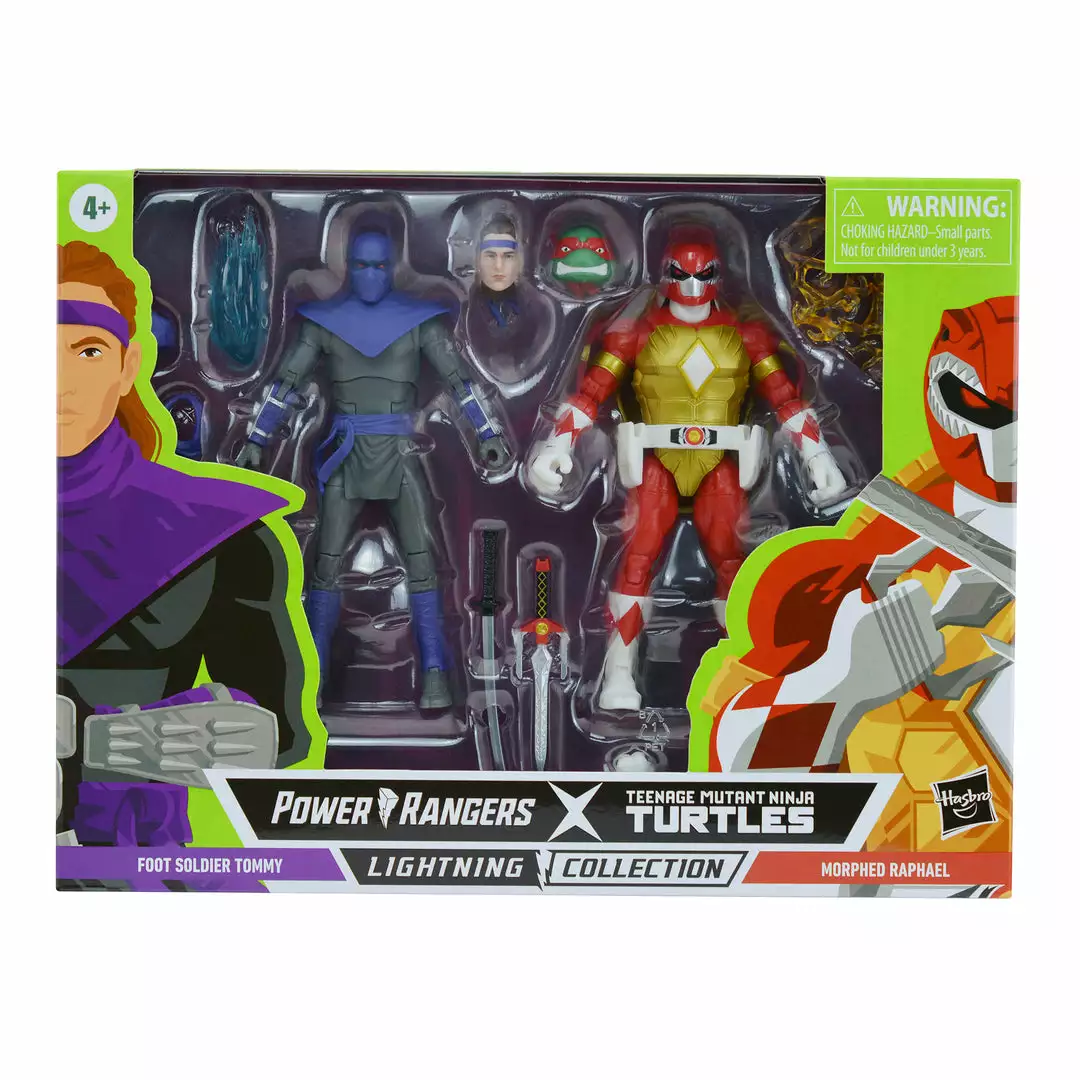 Power Rangers X Teenage Mutant Ninja Turtles Lightning Collection Morphed Raphael And Foot Soldier Tommy 6 Power Rangers X Teenage Mutant Ninja Turtles Lightning Collection Morphed Raphael And Foot Soldier Tommy