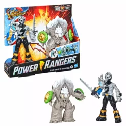 Power Rangers Dino Fury Battle Attackers Black Ranger Vs. Smashstone 19 Power Rangers Dino Fury Battle Attackers Black Ranger Vs. Smashstone