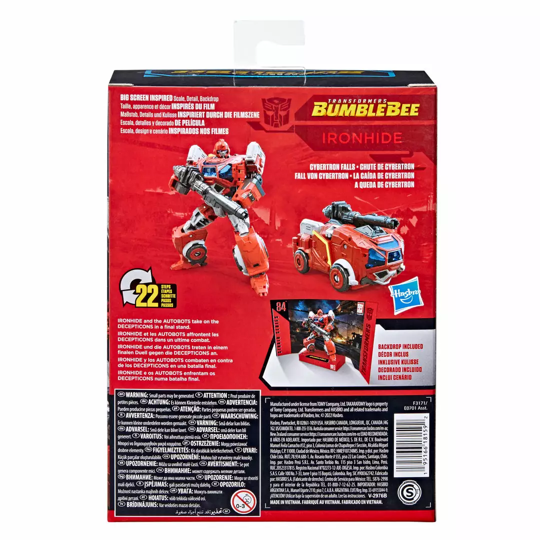 Transformers Studio Series 84 Deluxe Transformers: Bumblebee Ironhide 6 Transformers Studio Series 84 Deluxe Transformers: Bumblebee Ironhide