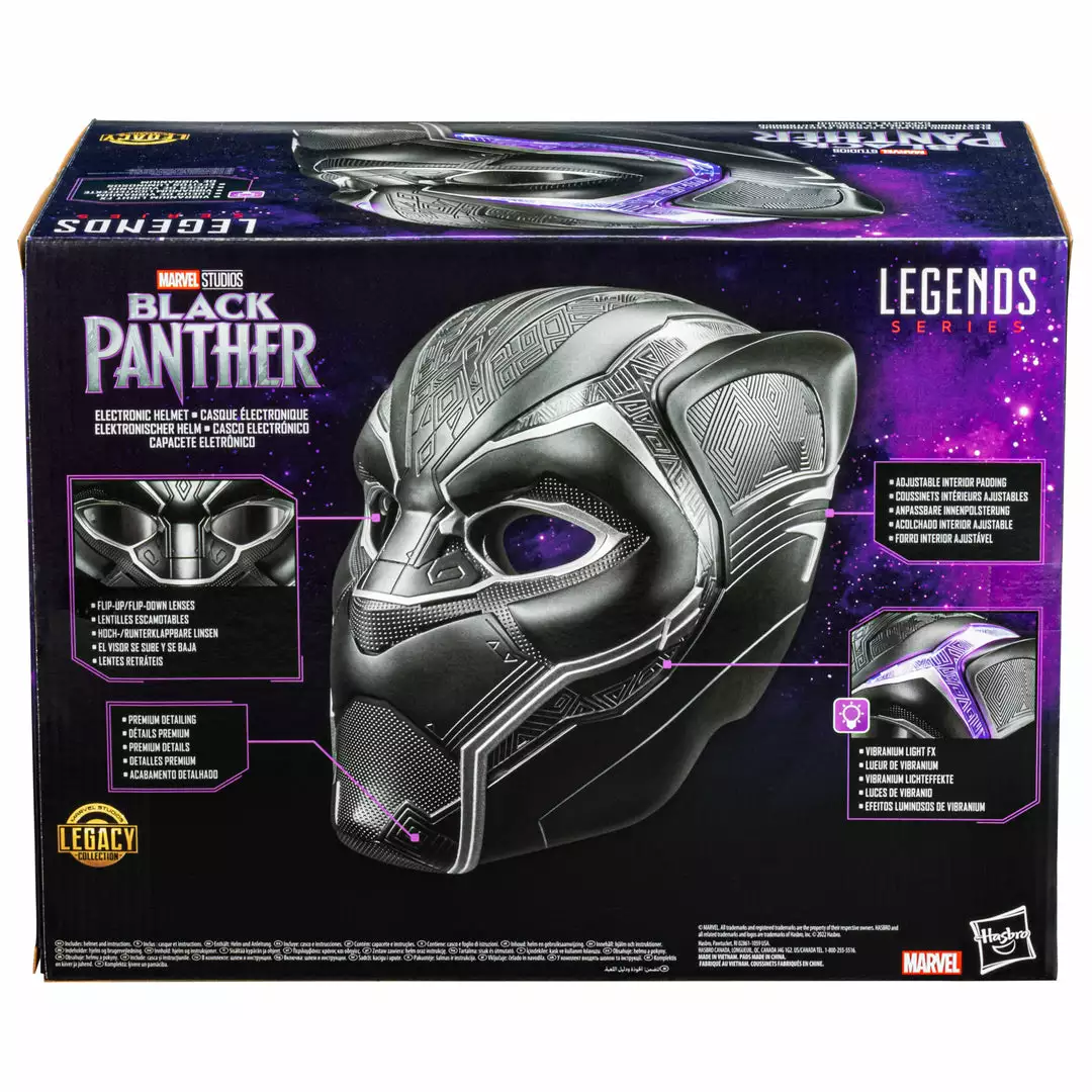Marvel Legends Series Black Panther Electronic Role Play Helmet New 22 Marvel Legends Series Black Panther Electronic Role Play Helmet New