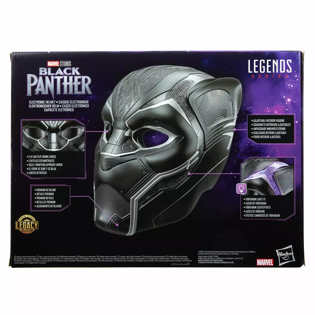 Marvel Legends Series Black Panther Electronic Role Play Helmet New 20 Marvel Legends Series Black Panther Electronic Role Play Helmet New