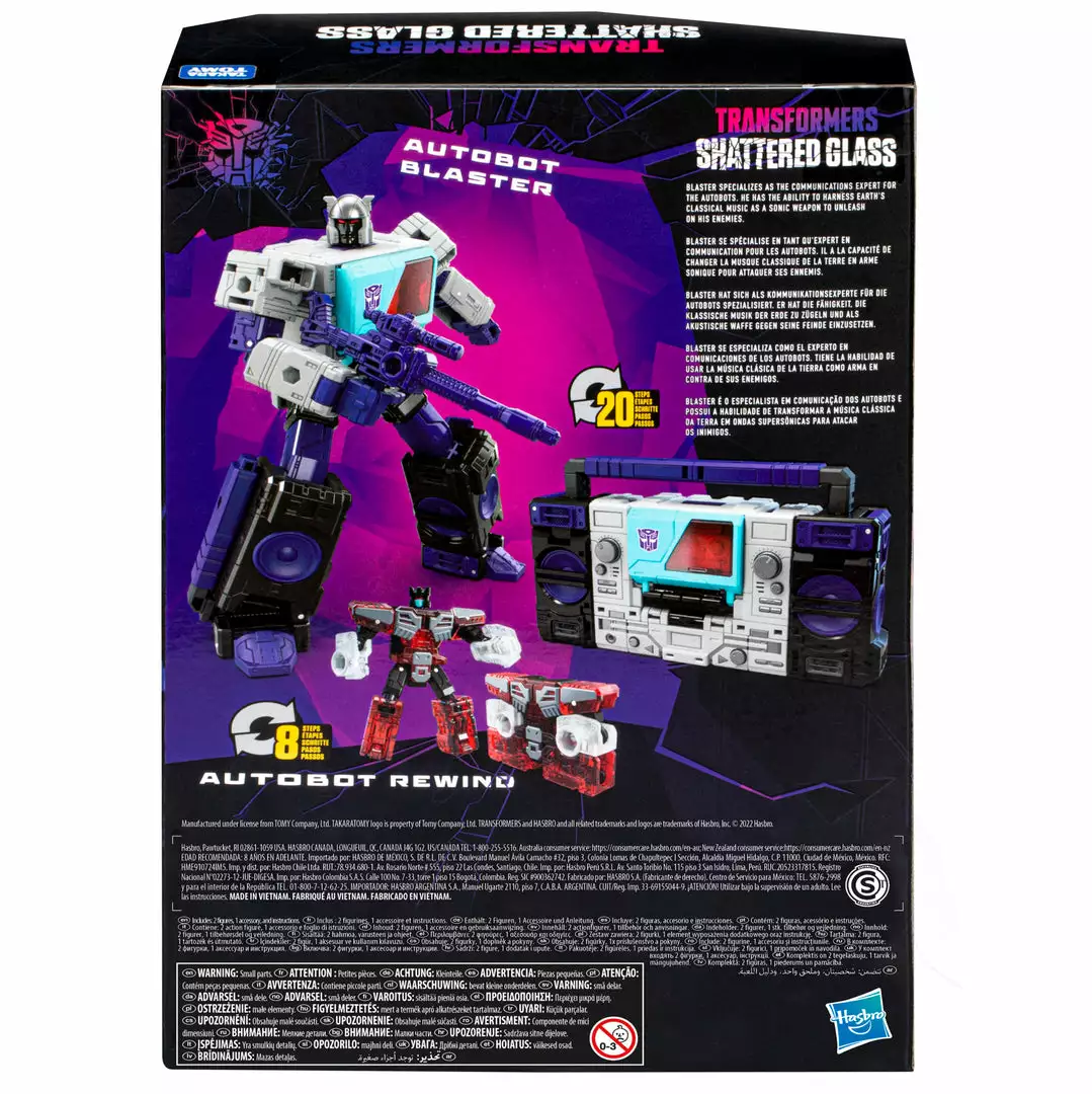 Transformers Generations Shattered Glass Collection Autobot Blaster & IDW’s Shattered Glass -- Blaster (Exclusive Hasbro Pulse Variant Cover) New 12 Transformers Generations Shattered Glass Collection Autobot Blaster & IDW’s Shattered Glass -- Blaster (Exclusive Hasbro Pulse Variant Cover) New