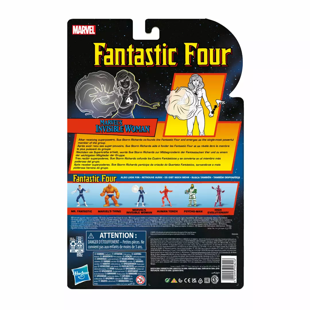 Marvel Legends Series Fantastic Four Retro Marvel’s Invisible Woman Hasbro Pulse Exclusives 14 Marvel Legends Series Fantastic Four Retro Marvel’s Invisible Woman Hasbro Pulse Exclusives