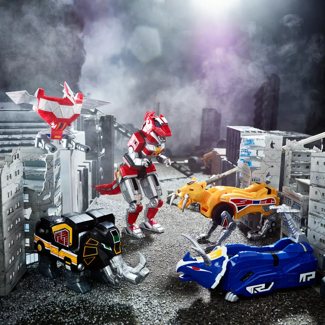 Hasbro Power Rangers Lightning Collection Zord Ascension Project Mighty Morphin Dino Megazord 9 Hasbro Power Rangers Lightning Collection Zord Ascension Project Mighty Morphin Dino Megazord