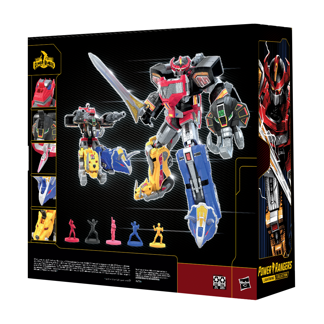 Hasbro Power Rangers Lightning Collection Zord Ascension Project Mighty Morphin Dino Megazord 16 Hasbro Power Rangers Lightning Collection Zord Ascension Project Mighty Morphin Dino Megazord