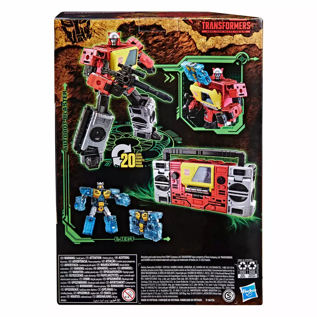Transformers Generations War For Cybertron: Kingdom Voyager WFC-K44 Autobot Blaster & Eject Back In Stock 7 Transformers Generations War For Cybertron: Kingdom Voyager WFC-K44 Autobot Blaster & Eject Back In Stock