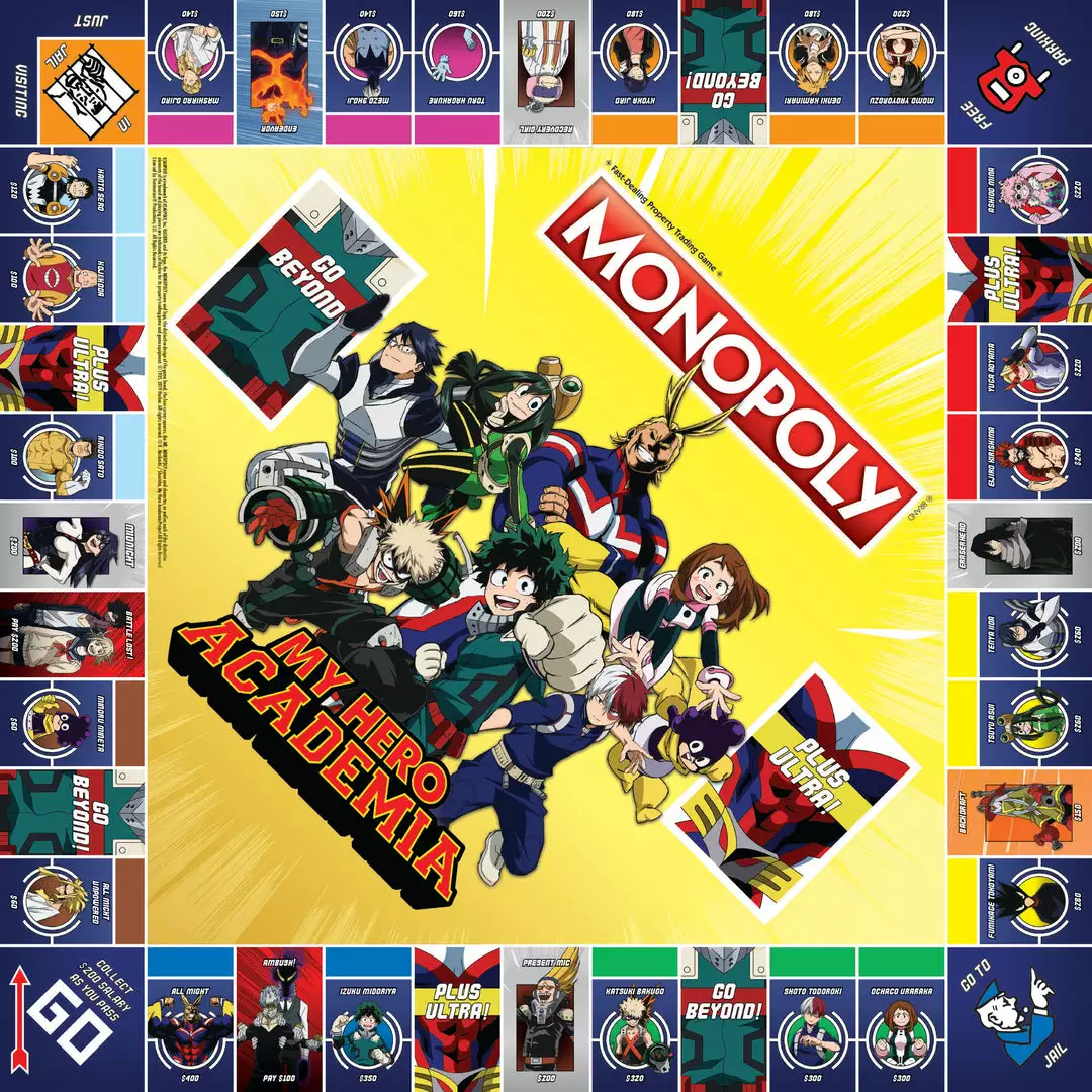 USAopoly MONOPOLY My Hero Academia Hasbro Gaming 7 USAopoly MONOPOLY My Hero Academia Hasbro Gaming