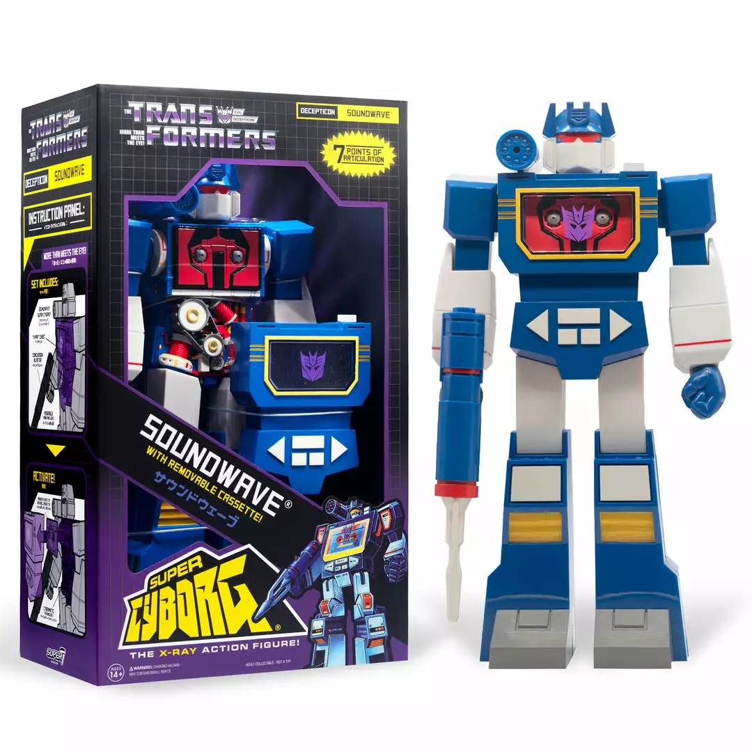 Transformers Super Cyborg Soundwave By Super7 6 Transformers Super Cyborg Soundwave By Super7