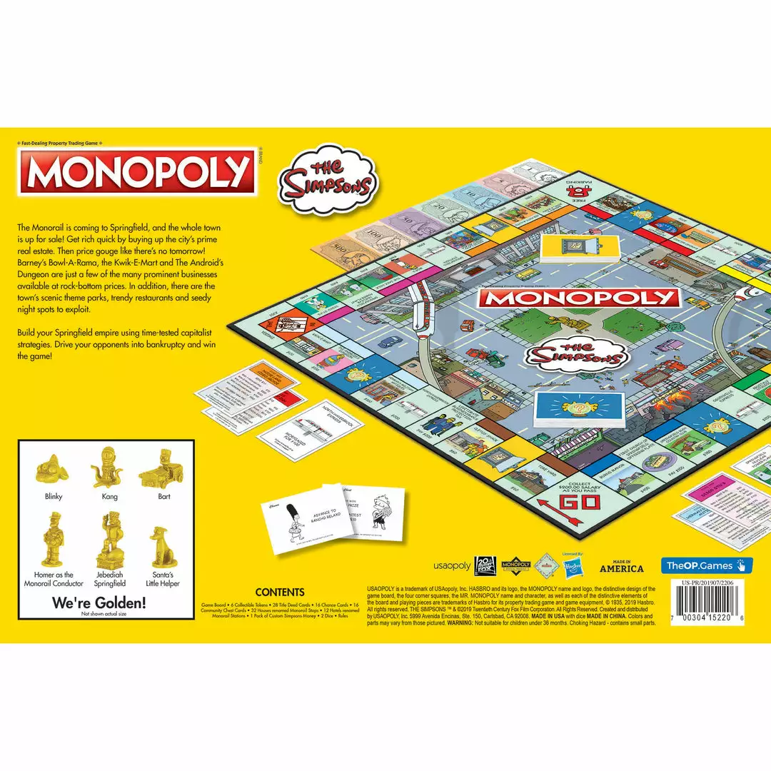 USAopoly Hasbro Gaming MONOPOLY The Simpsons 6 USAopoly Hasbro Gaming MONOPOLY The Simpsons
