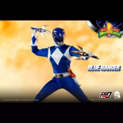 Mighty Morphin Power Rangers Blue Ranger Collectible Figure 1/6 Scale By Threezero