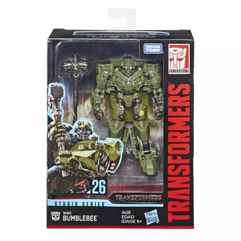 Transformers Studio Series 26 Deluxe Class Transformers: The Last Knight WWII Bumblebee Action Figure 10 Transformers Studio Series 26 Deluxe Class Transformers: The Last Knight WWII Bumblebee Action Figure