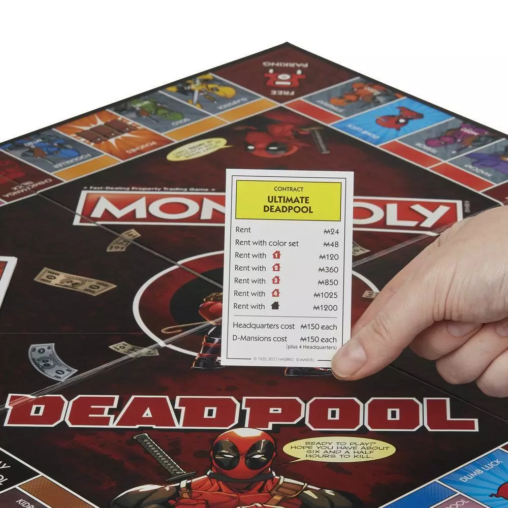 Monopoly: Marvel Deadpool Edition Other Brands 7 Monopoly: Marvel Deadpool Edition Other Brands