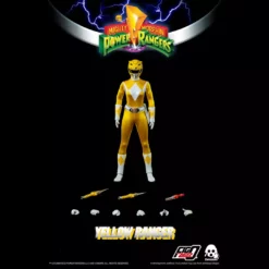 Back In Stock Mighty Morphin Power Rangers Yellow Ranger Collectible Figure 1/6 Scale By Threezero
